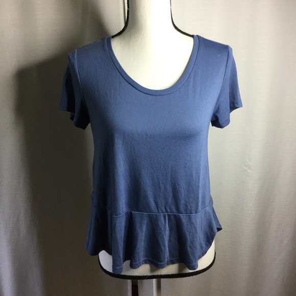 GILLIGAN & O’MALLEY Blue Peplum Night Shirt Size S - Picture 1 of 8